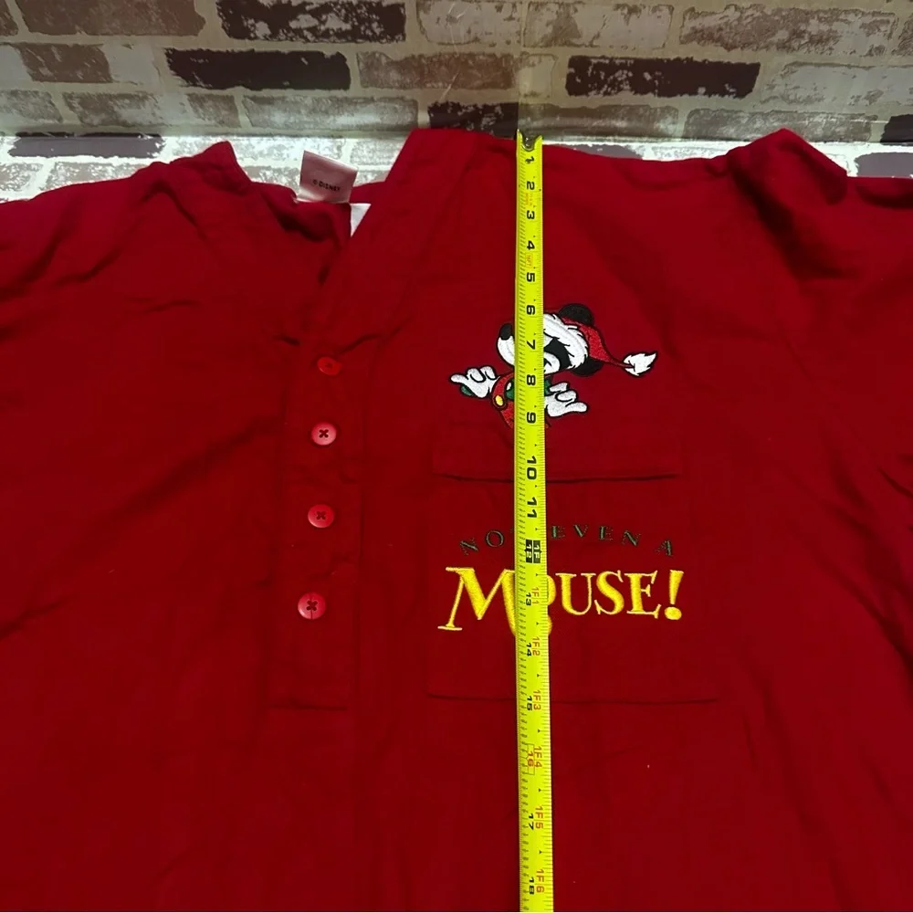 Disney Store Red  Holiday Nightgown Mickey Mouse Cotton Apparel one size - Picture 6 of 7